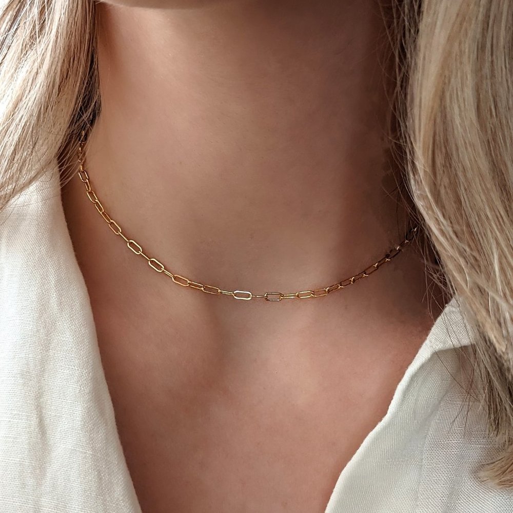 Midi Paperclip Chain Necklace